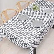 Style Decor W4700500-NVL2512 Tablecloth, 100% Cotton, Stylish, Rectangular, Nordic, 47.2 x 59.1 inch