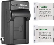 Kastar 2-Pack Battery and AC Wall Charger Compatible with Canon IXY 110F, IXY 220F, IXY 420F, IXY 43