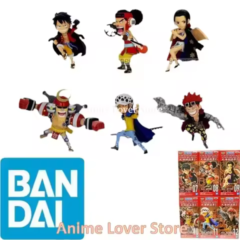 Bandai Banpresto Original One Piece WCF WT100 VO.2 Luffy Robin Usopp Franky Law Eustass Kid Anime Fi