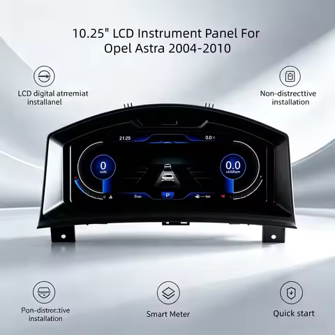 Dashboard For Opel Astra H 2004-2010 Zafira B 2005-2014 Cluster Screen Digital Speedometer LCD instr