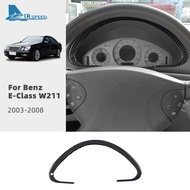 AIRSPEED  Carbon Fiber For Mercedes-Benz E-Class W211 Car Speedometer Frame Sticker Interior Accesso