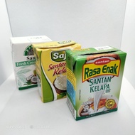 Santan Kelapa Asli Jenama Saji, Kampon, RasaEnak dan Rex Rendah Kolestrol Kotak Kecil 200ml