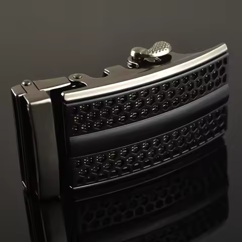 Genuine Men's Belt Head, Belt Buckle Leisure Belt Head Business Accessories Automatic Buckle Width 3