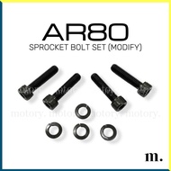KAWASAKI AR80 REAR SPROCKET BOLT SET (MODIFY) AR 80
