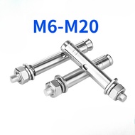 304 Stainless Steel Expansion Screw Bolt Extended Pull Explosion Expansion Tube Nail Outer Tube M6/M