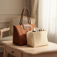 Felt Insert Organizer Bag for Longchamp Le Pliage Handbag Liner Makeup Storage Felt Pouch  Beg Pelap