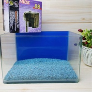 *Desktop Aquarium Set* L Size 5mm Thick Curve Glass Fish Tank Aquarium+Sand+Pump(18cm x 15cm x 25.5c