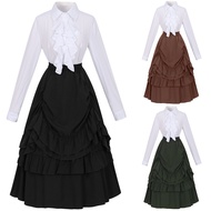 Man Yi Shang Women's Gothic Victorian Style Dress Renaissance Outfit