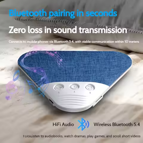 Bedroom Pillow Speaker For Sleeping Multi-functional Bluetooth Audio System With White Noise Immersi