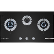 Bosch Series 4, 78 cm 3 Burners Tempered Glass Gas Hob (Town Gas) PMD83D31AF