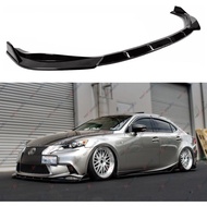 3Pcs Front Bumper Lip Compatible with 2014-2016 Lexus IS350 IS500 F-Sport, JDM Air Dam Lower Chin Sp