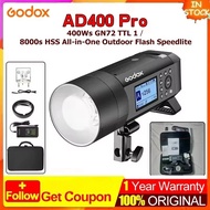 Godox AD400Pro Witstro All-In-One Outdoor Flash ·for photography studio Accessories live video AD400