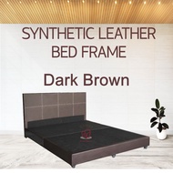 Synthetic Leather Bed Frame Single / Super Single / Queen &amp; King Size