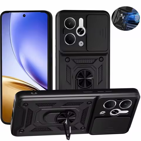 Armor Shockproof Coque For Realme 14 14T 14 T Case Slide Camera Protect Funda For OPPO Realme14 Real