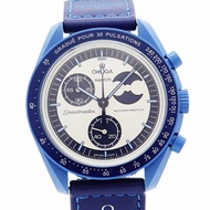 Swatch x Omega 超級藍月任務 SO33N700 銀色錶盤男士腕錶