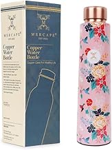 Pure Copper Water Bottle Experience the Benefits of MERCAPE® Pure Copper Water Bottle - Joint Less, Leak Proof (900ml) (Classic 3)