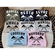 ACOTAR Night Court Velaris Sweatshirt Rhysand Feyre Cassian Nesta A Court Of Thorns ACOTAR Bat