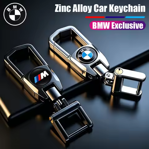 Metal Keychain Car Emblem Keyring Pendant Auto Accessories For BMW E90 G80 M3 G30 M5 F82 F83 F20 F21