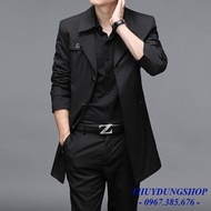 Áo măng tô nam kaki dáng lửng dài gần đến gối NMT84
