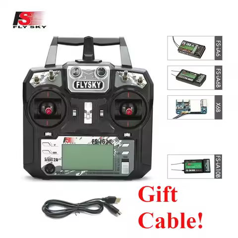 FLYSKY FS-i6X I6X AFHDS 2A RC Transmitter with X6B IA6B IA10B Receiver 10CH 2.4GHz for Aairplane Hel