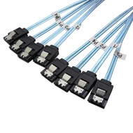For 4/6 pcs/set Sata To Sata 6 Ports/Set Date Cable 7 Pin To Sata 7 Pin Sas Cable 6Gbps HDD Splitter