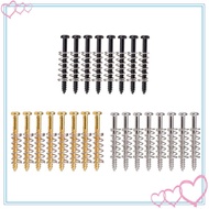 [meteorbdMY] 8 Set Electric Guitar/Bass Screws Straight Springs Replacement Accs Black
