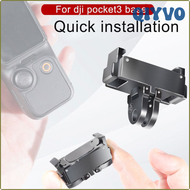 QIYVO 1ชุดสำหรับ Dji Osmo Pocket3ตัวยึดแบบปลดได้อย่างรวดเร็วฉากยึดกรอบรูปขยายได้โลหะอุปกรณ์กล้องอุปกรณ์เสริมสกรู1/4ชิ้น MZSXC