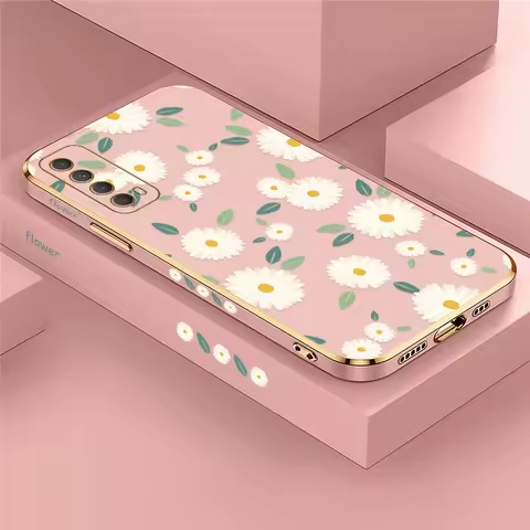 Fashion Flower Pattern Phone Case For Huawei Y7A Y9S Enjoy 9 9E 20 SE 10 Plus Y7 Prime Pro 2019 Shoc