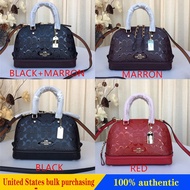 Shoulder bag COACH Women's Bags F55450 F27597 Women Small Debossed Patent Leather Crossbody Sling Bag