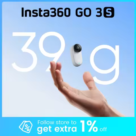 Insta360 GO 3S Tiny 4K Action Camera Black White 39g 64G 128G Action Pod AI Editing Waterproof FlowS