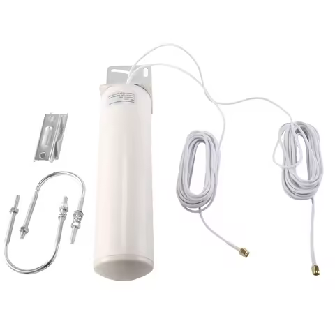 B03B-Wifi Antenna 4G LTE Antena SMA 12Dbi Omni Antenne Male 5M Dual Cable 2.4Ghz For B315 E8372 E337