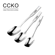 [CCKO] 316 Stainless Steel Square Head Table Spoon Square Head Table Spoon Stainless Steel Table Spo