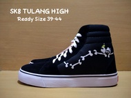SEPATU PRIA VANS SK8-HI OLDSKOOL CASUAL SNEAKERS MOTIF TULANG HIGH