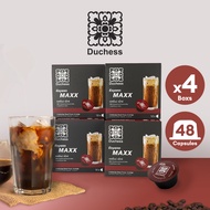 Duchess กาแฟแคปซูล 48 แคปซูล (4 กล่อง) สำหรับเครื่อง Dolce Gusto – 5 รสชาติ