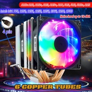 ซิงค์ลมCPU พัดลมระบายความร้อน COLMOON MX6  CPU Cooler 4PIN อากาศ RGB LED รองรับ LGA 1700 1155 AMD พั