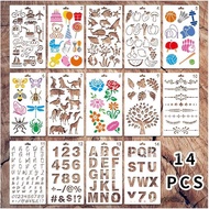 【F】Graffiti template English alphanumeric drawing template hollowed out children's drawing tool draw