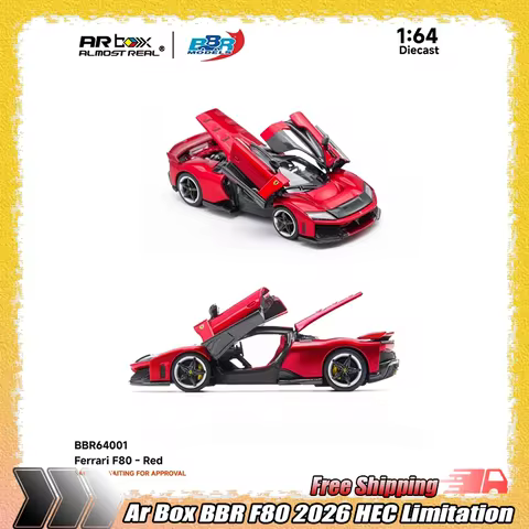 In Stock Ar Box Bbr 1:64 2026 Hec F80 Alloy Car Model Die-Casting Vehicle For Adult Collection Displ