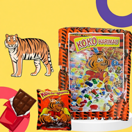 40 packs x 5gm/10gm - Cap King Kong Koko Chocolate Flavoured Crackers [Koko Harimau / Koko Tiger]