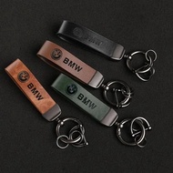 Car Vintage Leather Keychain Ring Zinc Alloy Chain Key For BMW G30 G32 G01 G02 G05 G06 G07 G26 G23 G