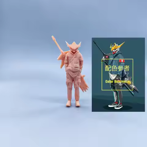 1/64 1/43 Figurines Scale Model Resin Cyber Gundam Mechanical Trendy Man Uncolored Miniatures Dioram