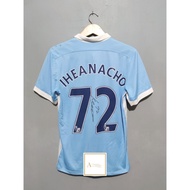 jersey original manchester city home 2015/2016 signed iheanacho