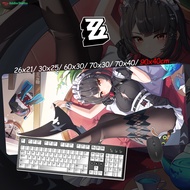 Zenless Zone ☆ Ellen Joe ☆ ZZZ แผ่นรองคีย์บอร์ดเกมแผ่นรองเม้าท์ต่อพ่วงขนาดใหญ่