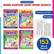 Word Hunting Game | Word Search Set (1-8) | Buku Cari Kata | 192 Pages | Word Search