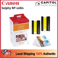 ReadyStock Canon RP-108 RP108 RP 108 Color Ink & 4R Paper Set For Selphy printer CP910 CP1200 CP1300