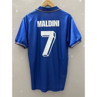 1990 Italy Top Quality Home Retro Soccer Jersey custom T-shirt Football Jersey MALDINI