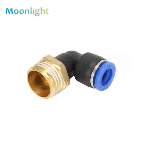 1PCS Pneumatic Air Connector Fitting PL Blue M5 4mm 6mm 8mm Thread 1/8" 1/4 3/8 1/2 Straight Hose Fi
