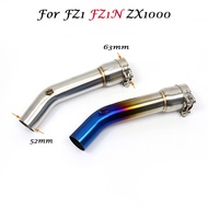 Middle Pipe Escape Moto Motorcycle Exhaust Motorbike Muffler Bike Racing For YZF FZ1N FZ1 FZ8 FZ8N F