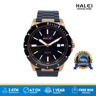 Haleiwatch Jam Tangan Pria Halei Sporty Analog Mewah Original 8033M