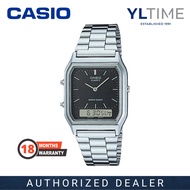 [MARCO Warranty] Casio Lady AQ-230A-1D Vintage Analog-Digital Quartz Watch (100% Original & New)