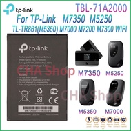 แบตเตอรี่แท้สำหรับ TP-LINK TL-TR861/TL-TR761/M5250/M5350/M7000/M7200/M7300 4G LTE WIFI 2000mAh batte